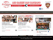 Tablet Screenshot of basketsancasciano.it